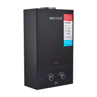 Колонка газова димохідна MIXXUS GWH-0210 BASIC BLACK 10 л/хв (колір чорний) (WH0023)